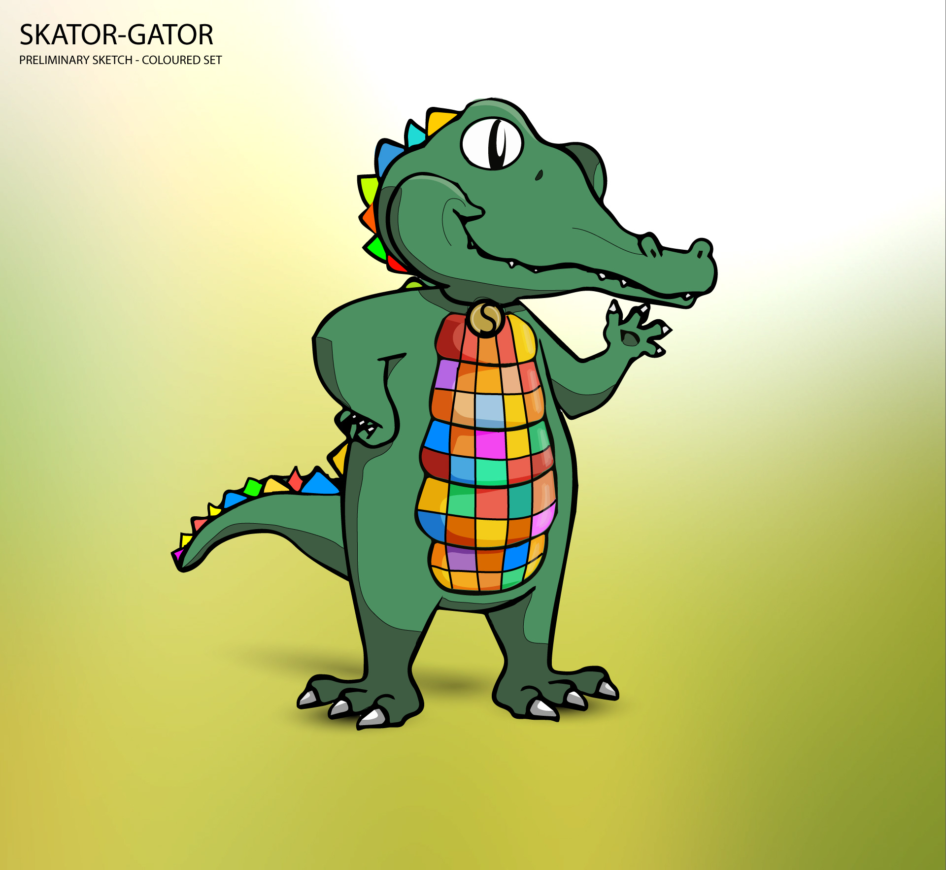 Illustration: skator-gator